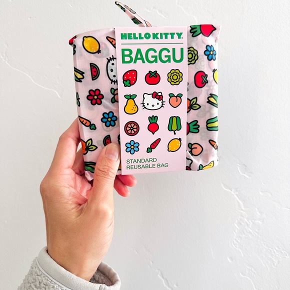 🍎BAGGU STANDARD Hello Kitty Icons Reusable Tote Bag - Picture 2 of 11